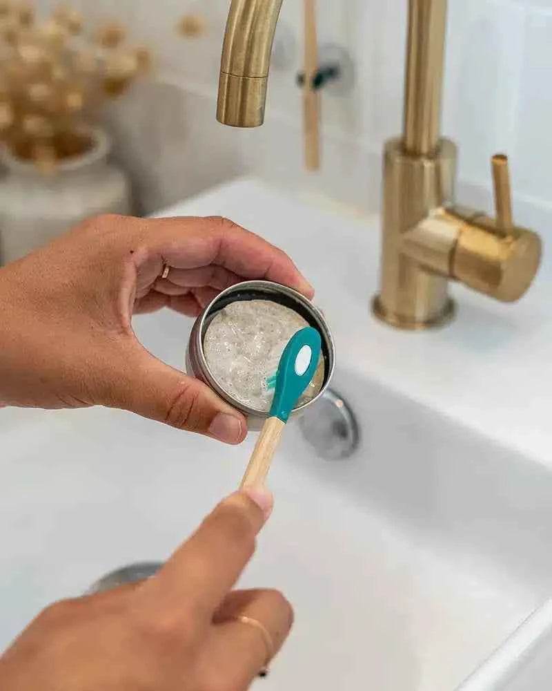 Recharge 1 galet - Dentifrice solide à frotter certifié bio - Menthe
