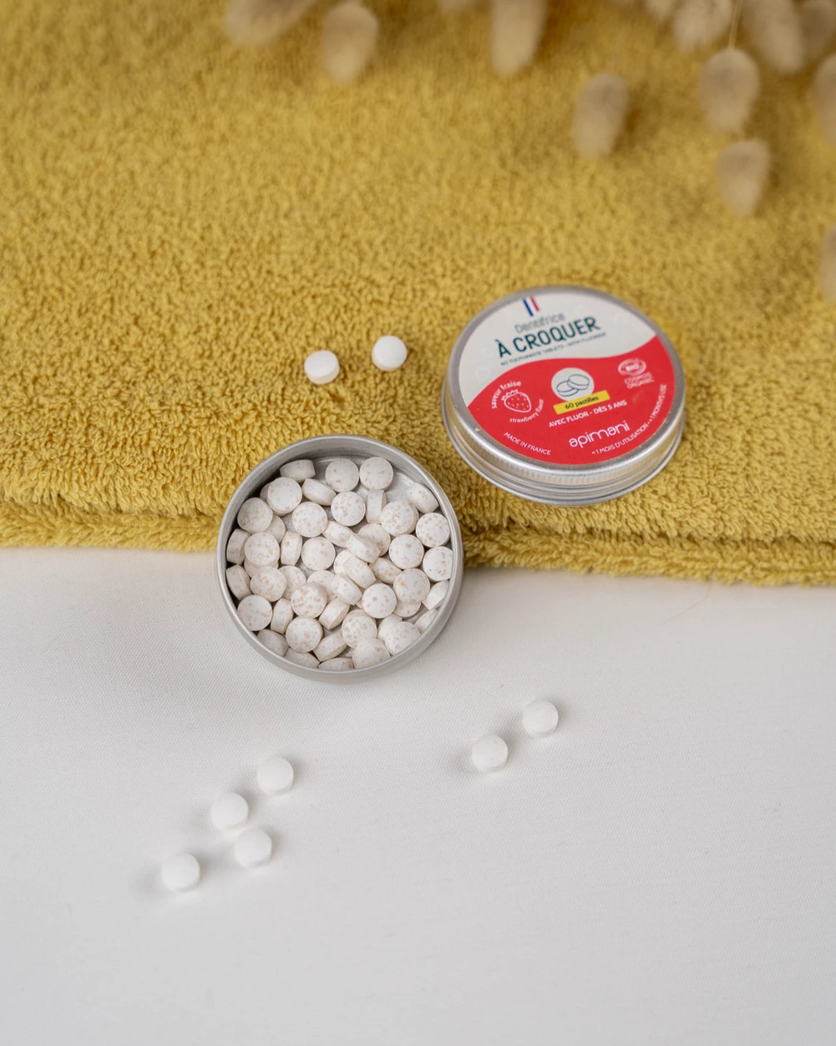 dentifrice à croquer bio fraise