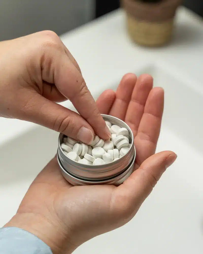 dentifrice solide à croquer