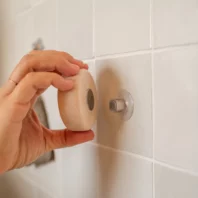 accrocher savon au porte-savon aimanté