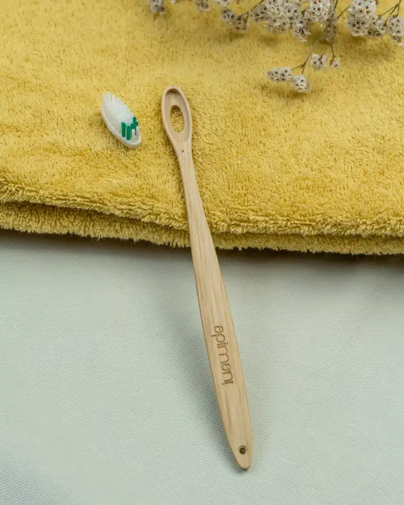 brosse à dents rechargeable en bois