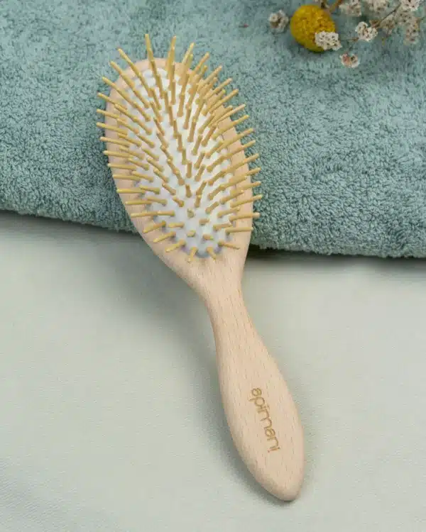 brosse à cheveux picots bois