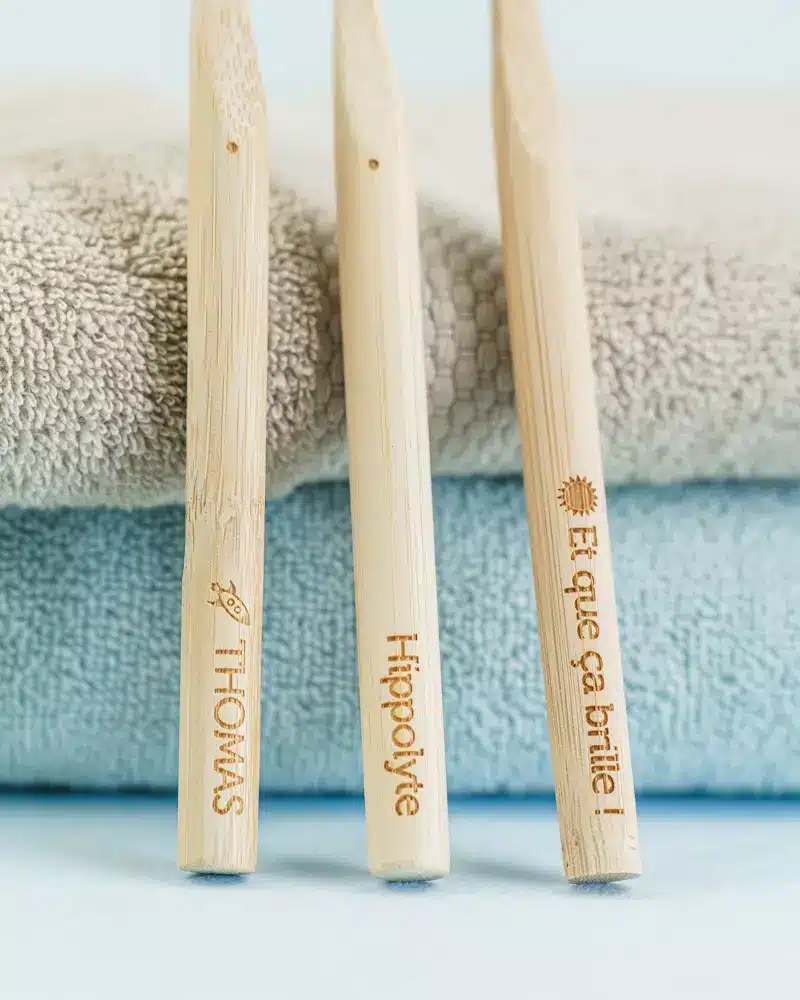 brosses à dents bambou personnalisées