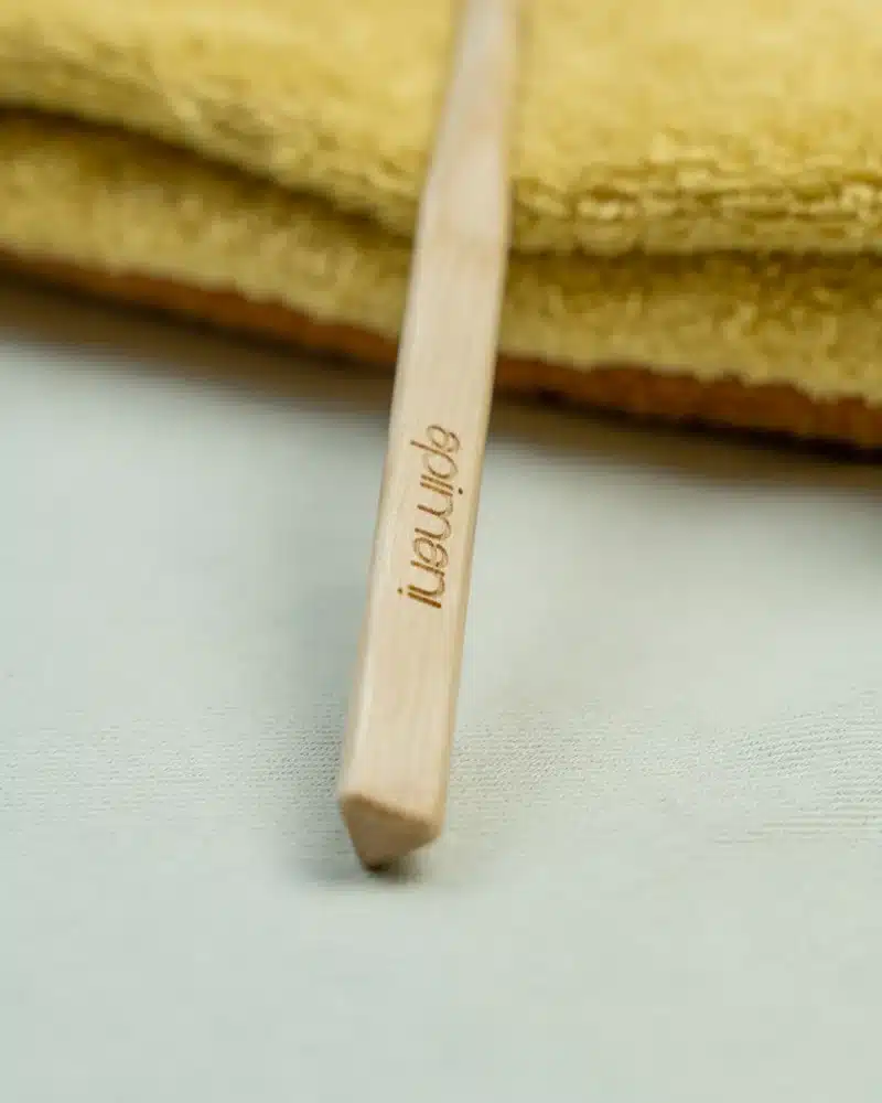 manche brosse à dents en bois