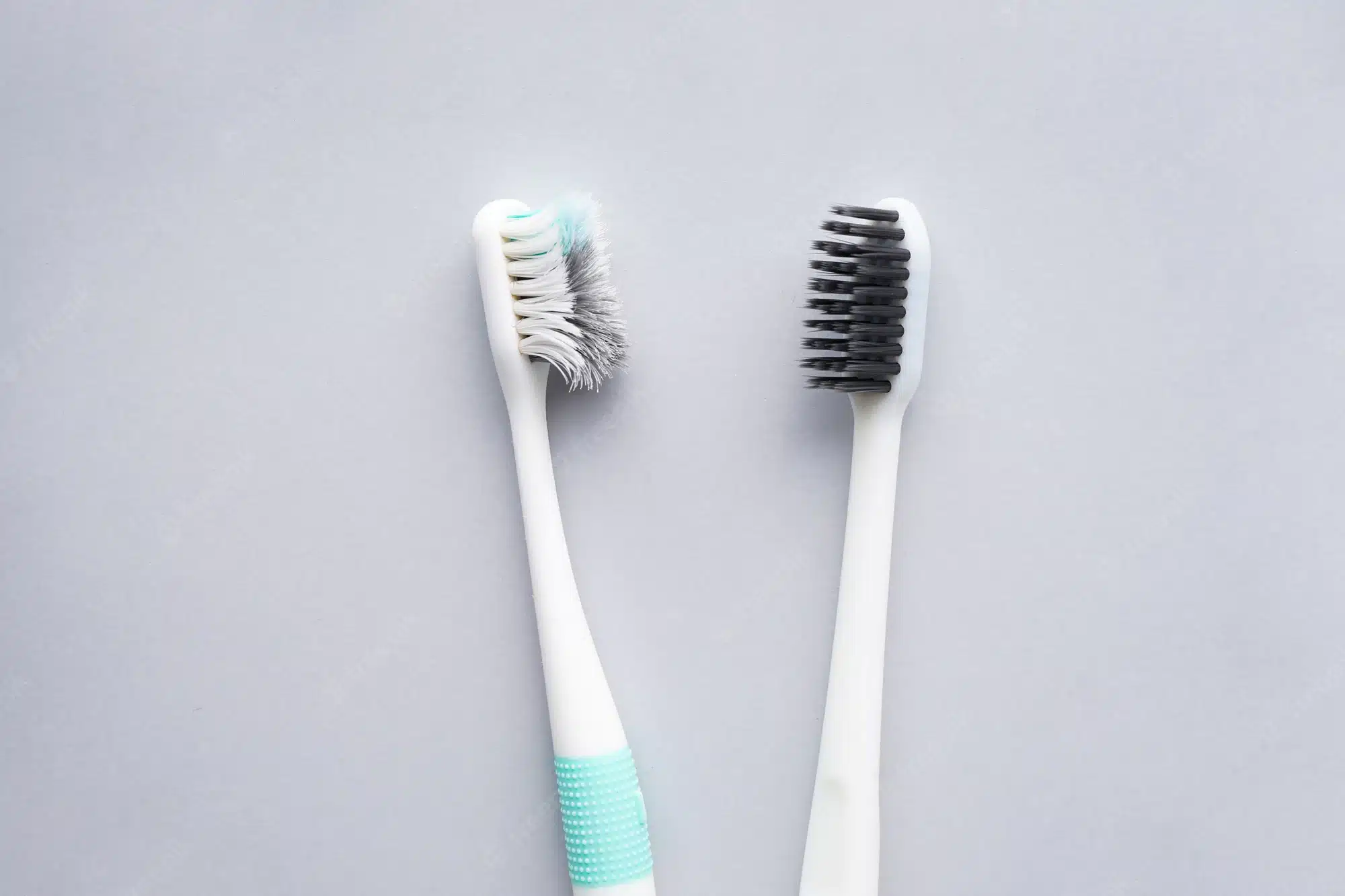 brosse à dents usée