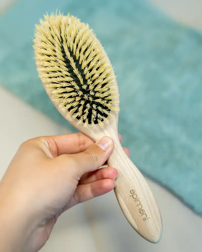 brosse à cheveux soie végétale