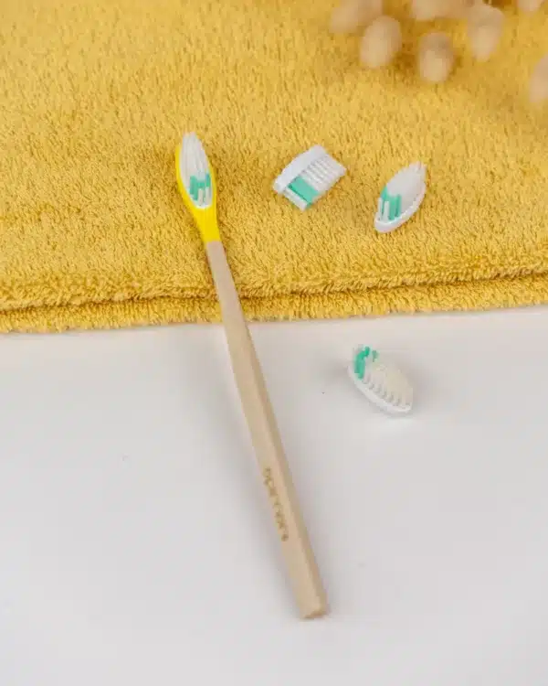 pack 1 an brosse a dents rechargeable extra souple jaune