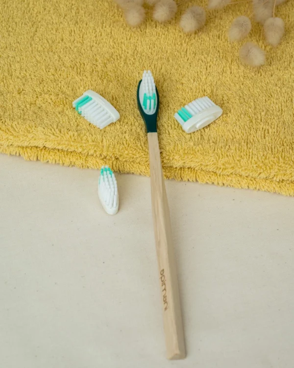 pack 1 an brosse à dents rechargeable verte extra-souple
