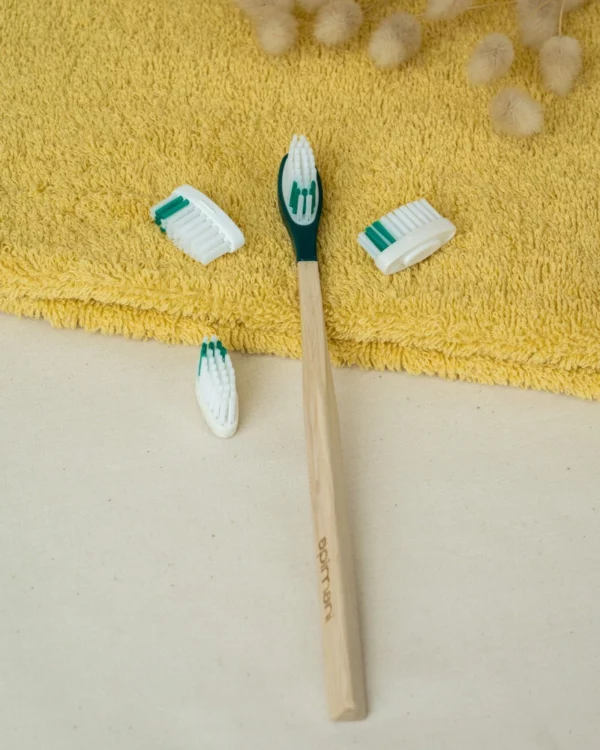 pack 1 an brosse à dents rechargeable verte souple