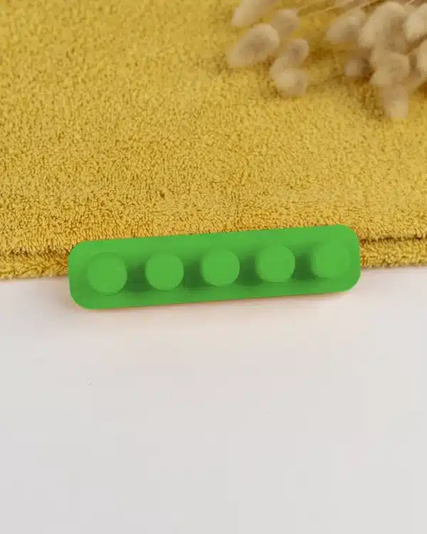 porte brosse a dents mural vert famille
