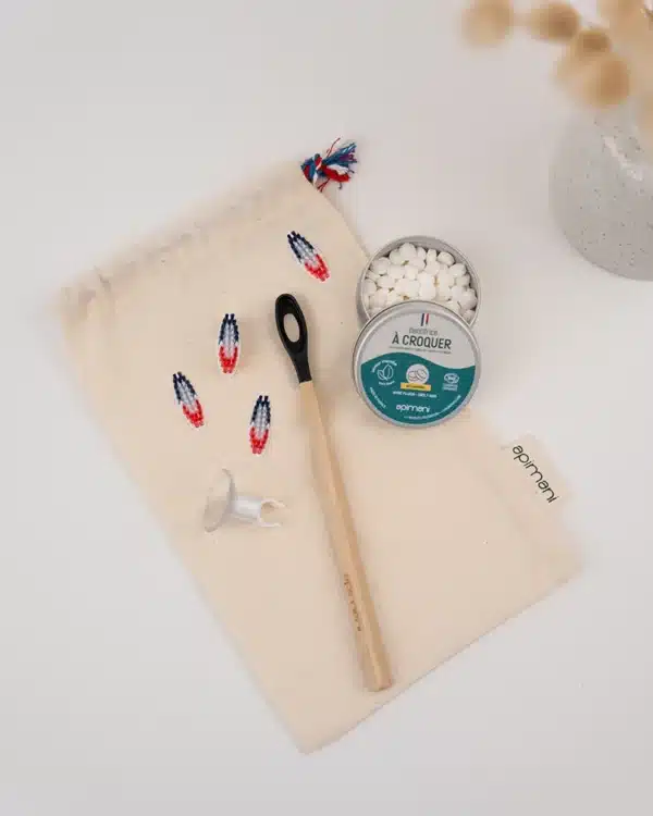 Kit cadeau « Super malin » - 1 an de brossage de dents - Noir