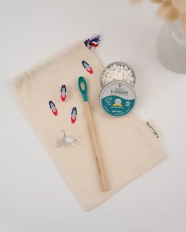 Kit cadeau « Super malin » - 1 an de brossage de dents - Turquoise