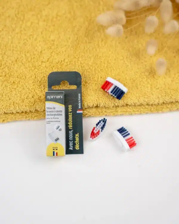 3 Têtes de brosses à dents rechargeables - La Maline - BBR
