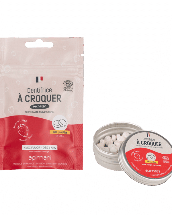 YR | Dentifrice à croquer Fraise - 180 Pastilles