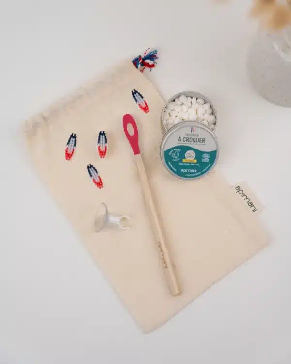 Kit cadeau « Super malin » - 1 an de brossage de dents - Rose