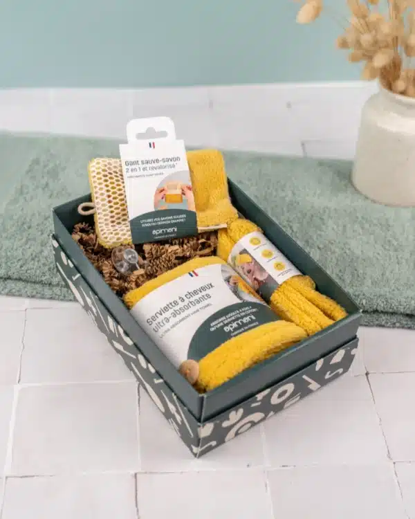 Coffret d'accessoires skincare - Jaune